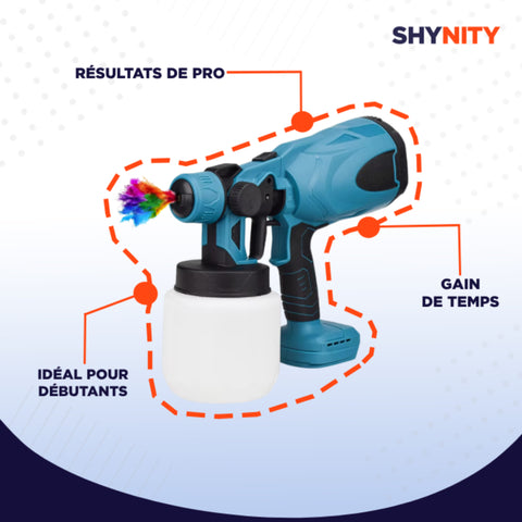 PaintSprayer | Pistolet à peinture sans fil pour des finitions professionnelles