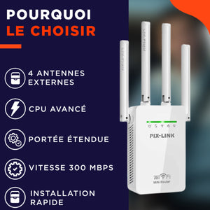 RepeaterPro | Amplificateur WiFi puissant pour une connexion internet optimale partout chez vous